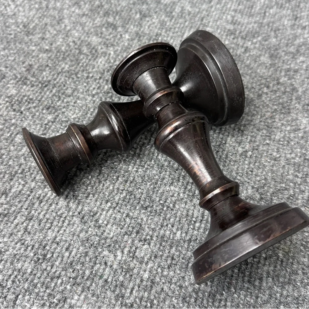 Restoration Hardware candlesticks candle holders 5.5” dark romantic industrial